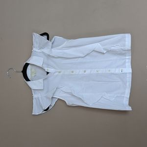 Kate Spade Ruffle Button Up Top